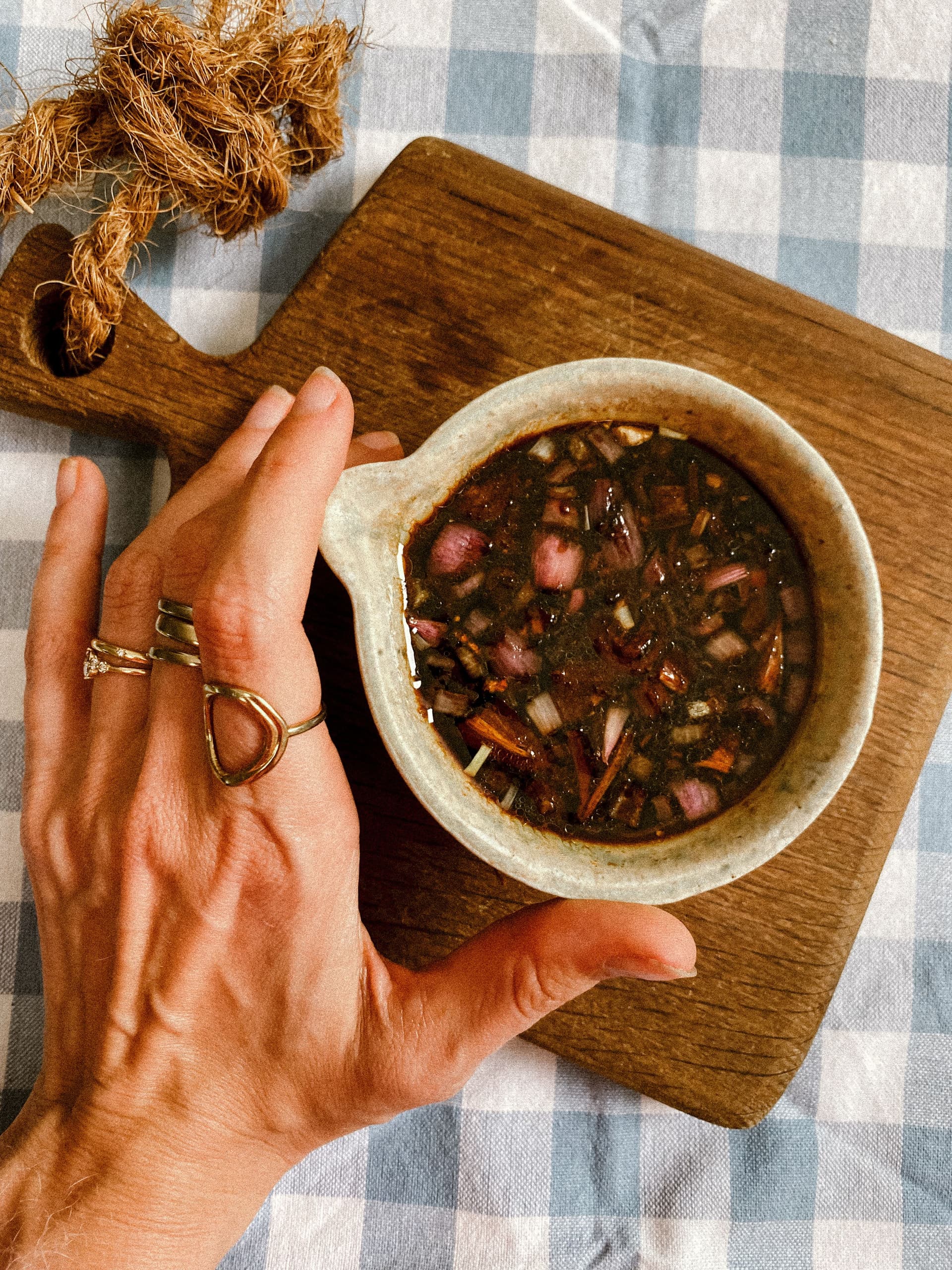 Sauce Gingembre / Soja / Echalotes