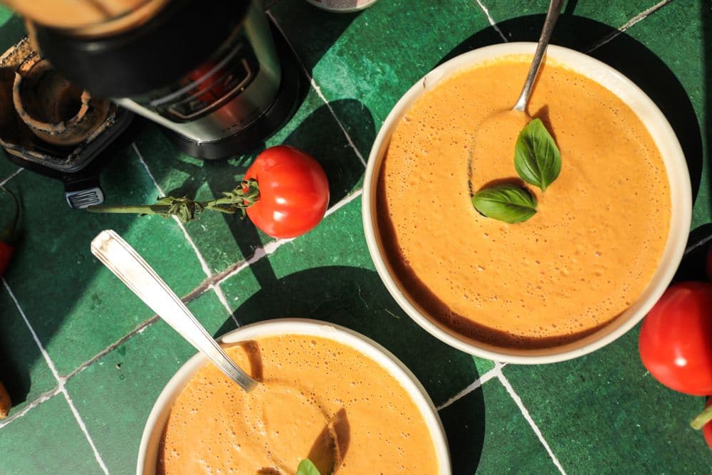 Soupe crue à la carotte