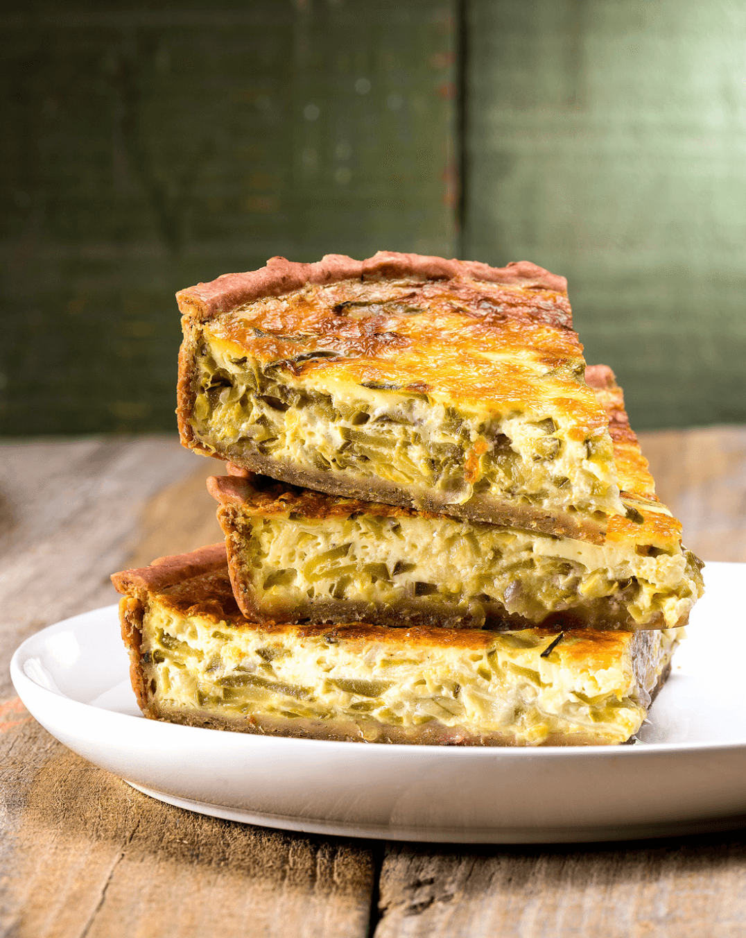 Tarte aux poireaux sans gluten